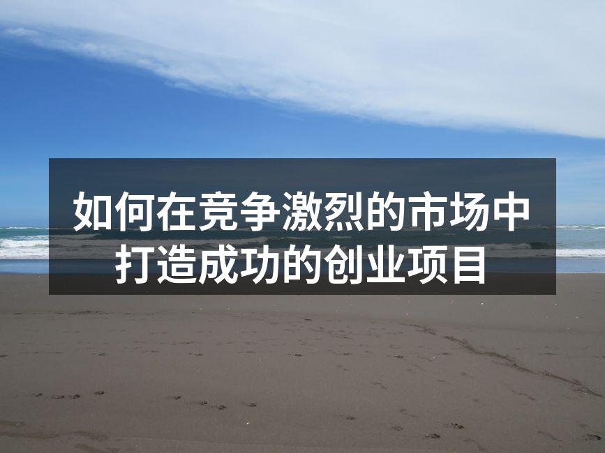 如何在竞争激烈的市场中打造成功的创业项目
